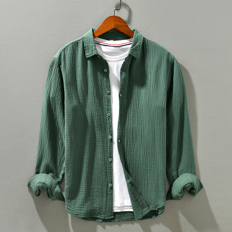 Roberto Russo Paradise Cove men's cotton summer shirt turn-down collar relaxed fit four colors
