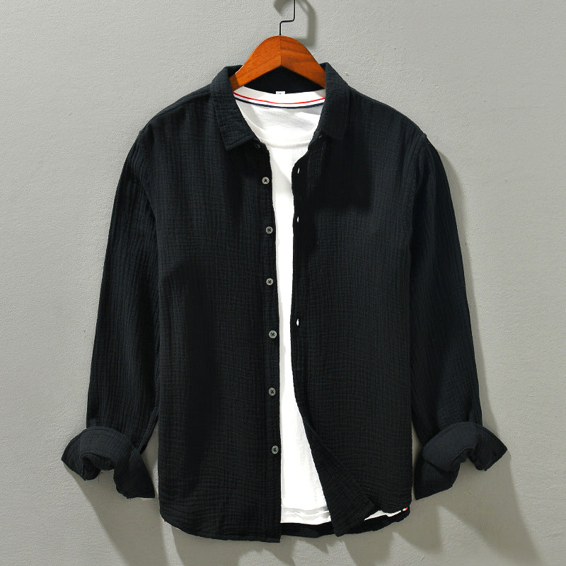 Roberto Russo Paradise Cove men's cotton button-front shirt relaxed summer fit turn-down collar