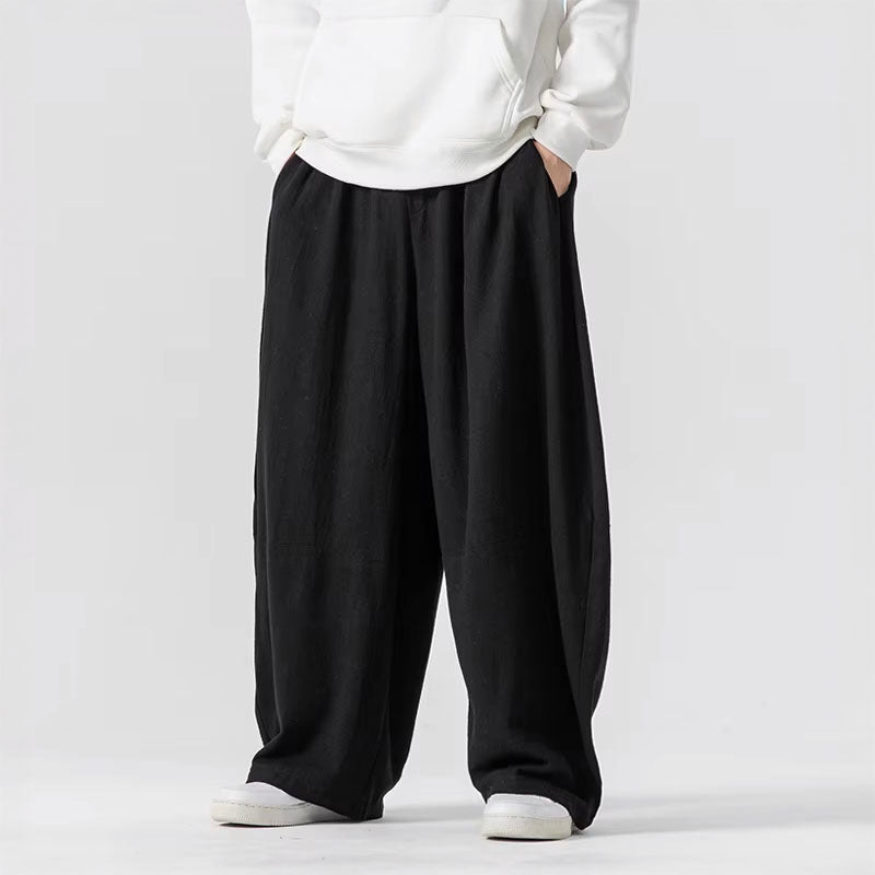 Roberto Russo Zenith Flow ultra-wide leg draped trousers soft breathable fabric oversized silhouette