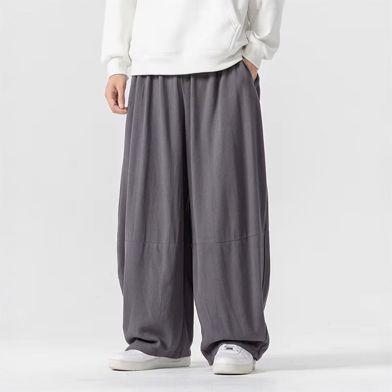 Roberto Russo Zenith Flow ultra-wide leg draped trousers soft breathable fabric avant-garde silhouette
