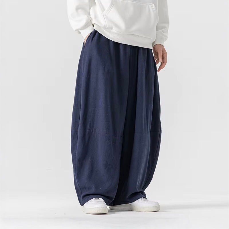 Roberto Russo Zenith Flow ultra-wide leg draped trousers soft breathable fabric oversized silhouette