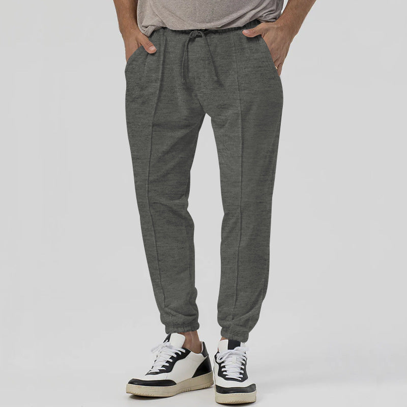 Roberto Russo Flex Motion Pants navy cotton blend slim active joggers with microbounce elastic waistband