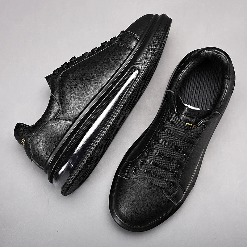White Rondi oversized air-cushion sole sneakers bold streetwear style for urban athletes