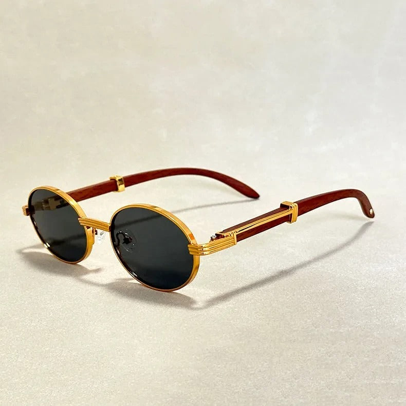 Vintage round sunglasses silver rims gradient lenses lightweight circular frame retro style