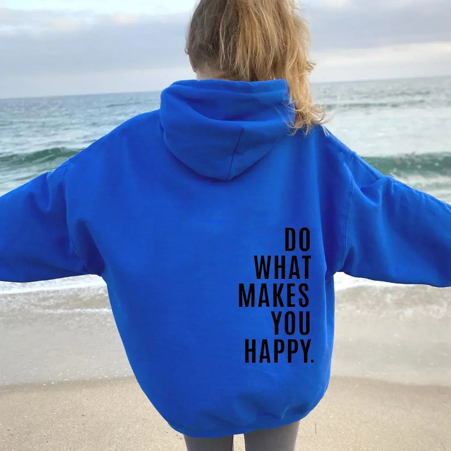 Women's cozy relaxed-fit hoodie in neutral tone with all-season casual silhouette for everyday style