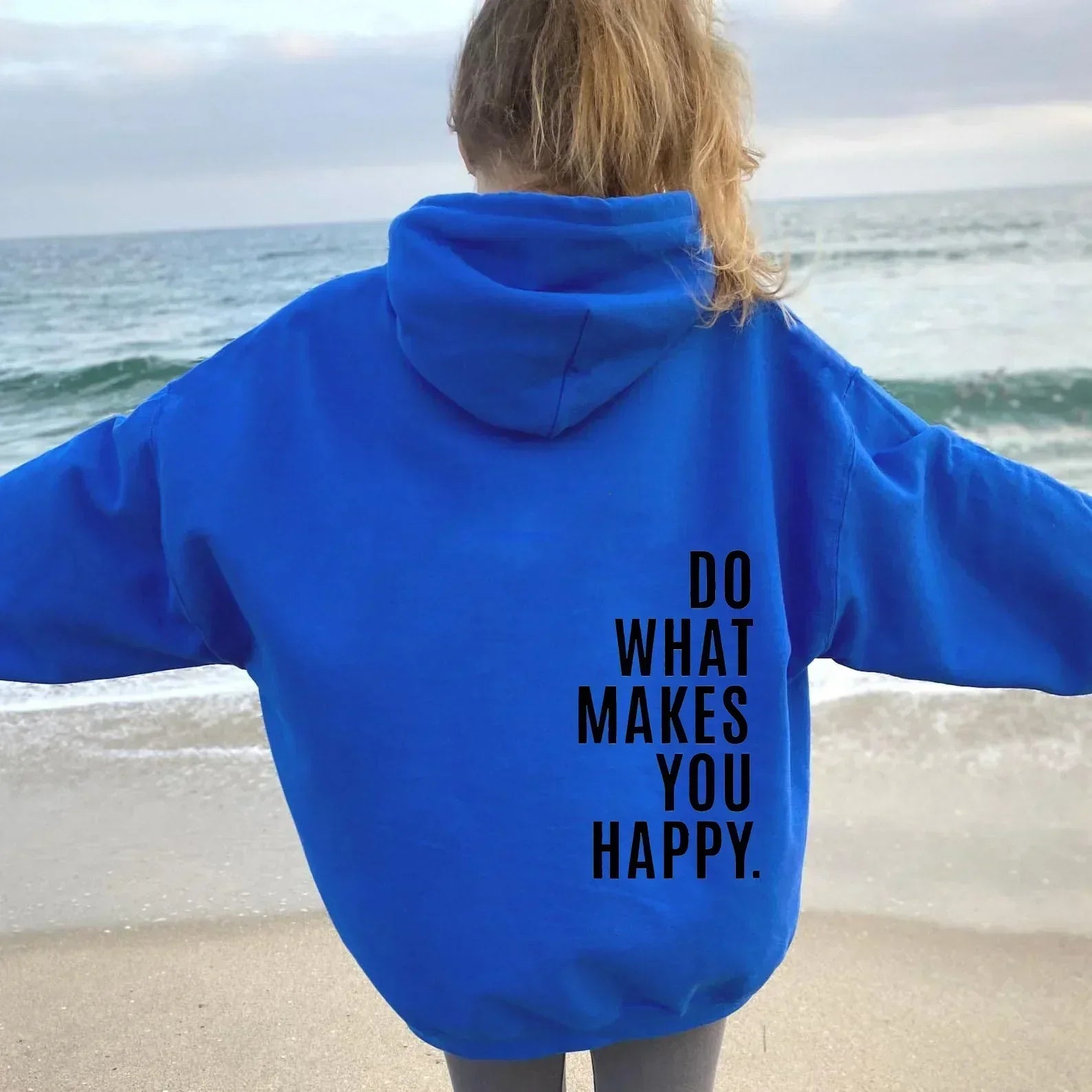 Women's cozy relaxed-fit hoodie in neutral tone with all-season casual silhouette for everyday style