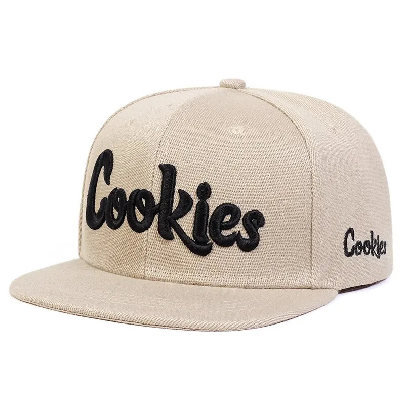 Cookies embroidered snapback cap structured fit adjustable strap breathable durable branded detail