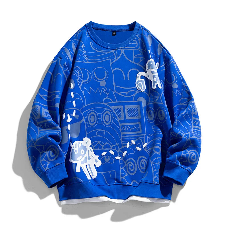 Rylan unisex cotton pullover sweatshirt relaxed fit streetwear breathable everyday comfort