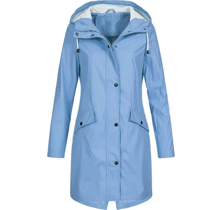 Nicola women's waterproof raincoat sleek urban cut with water-resistant shell for daily wear