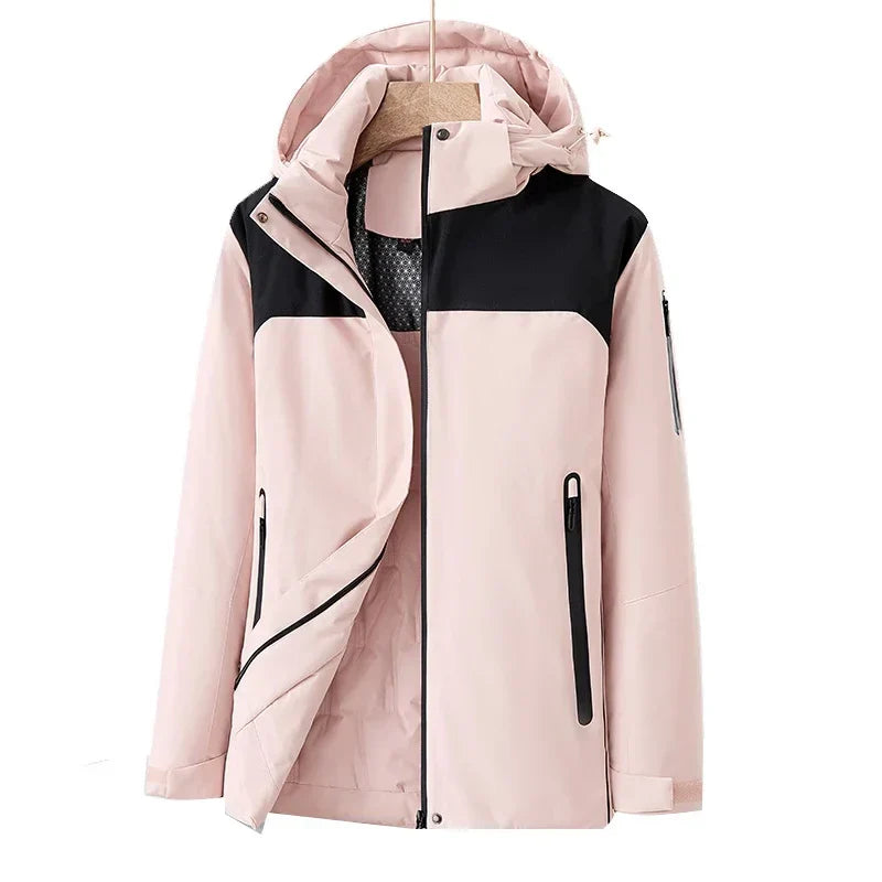 Women's waterproof winter jacket with fleece lining, polished silhouette for cold-weather everyday wear
