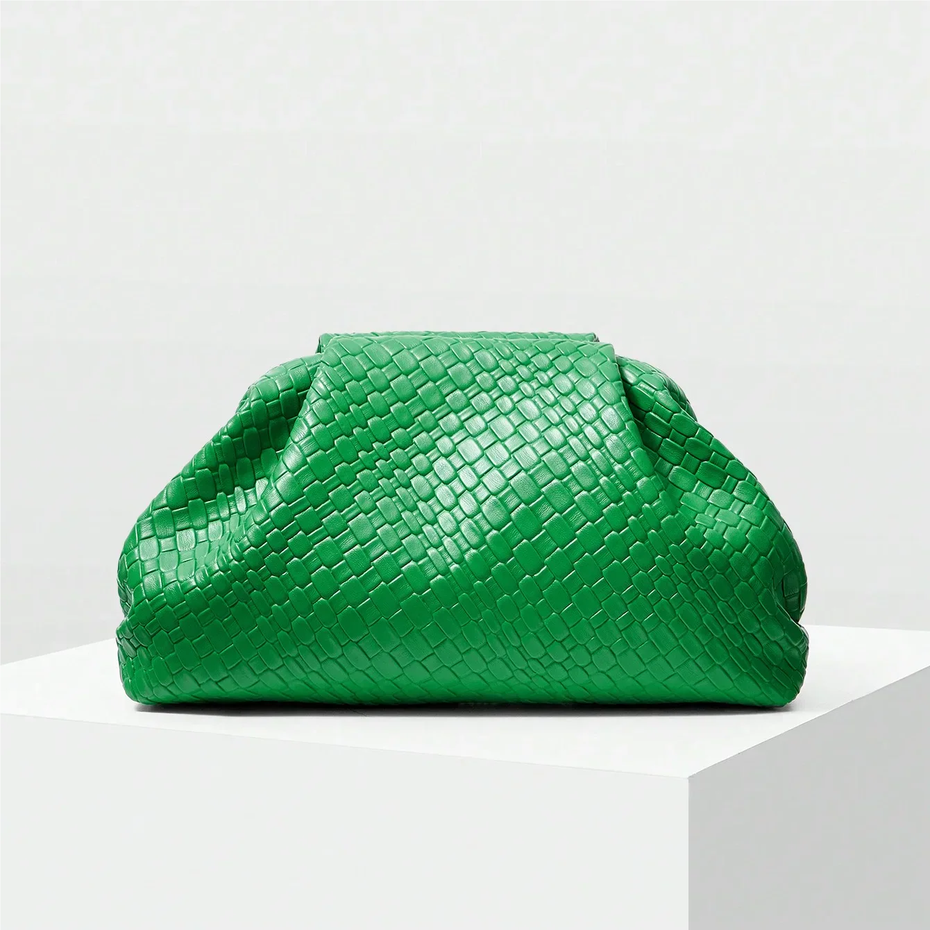 Sia mini clutch embossed vegan crocodile print vibrant color evening bag cruelty-free luxe style