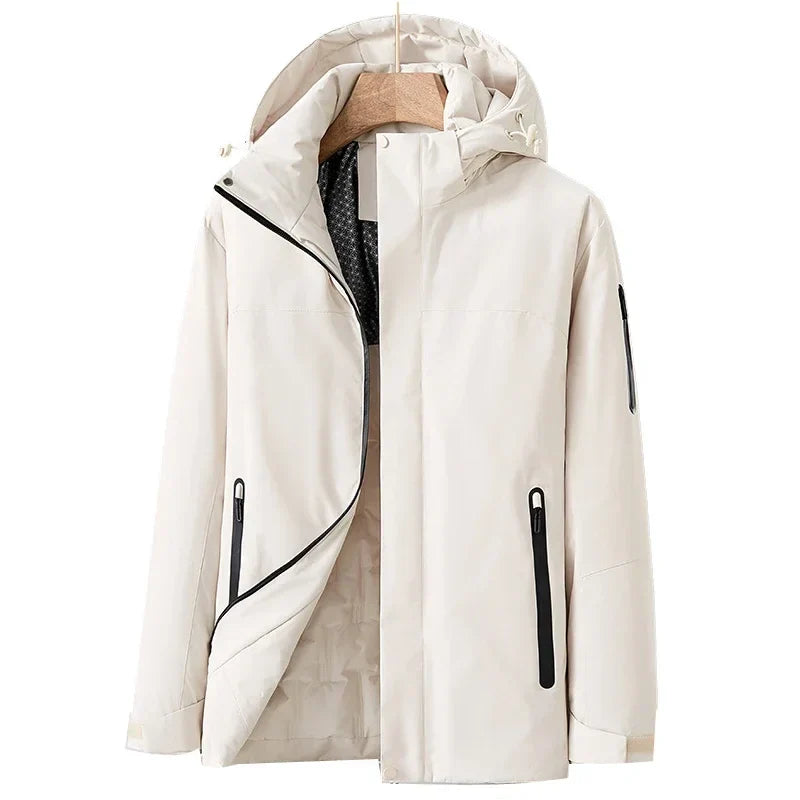 Women's waterproof winter jacket with fleece lining, polished silhouette for cold-weather everyday wear