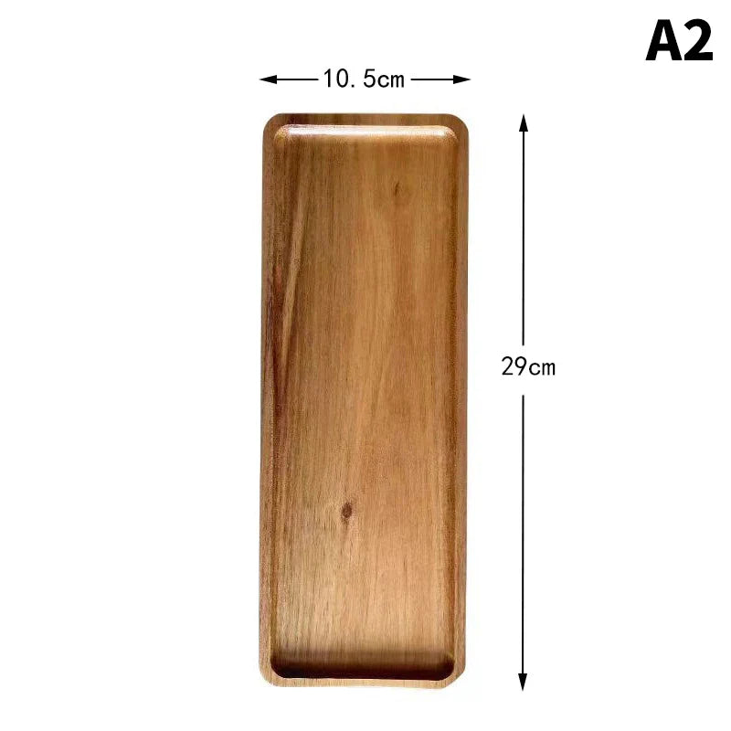 Handcrafted rustic wood coffee tray with smooth natural finish, elegant centerpiece for coffee lovers