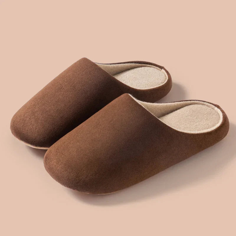 Women's open heel winter slippers slip-on style with cozy soothing lined interior for indoor comfort