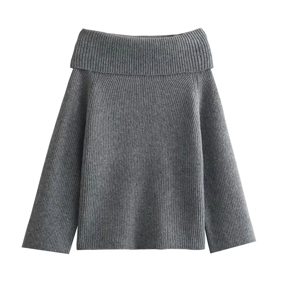 Women's off-shoulder top flattering tailored fit elegant drape sustainable fashion versatile style