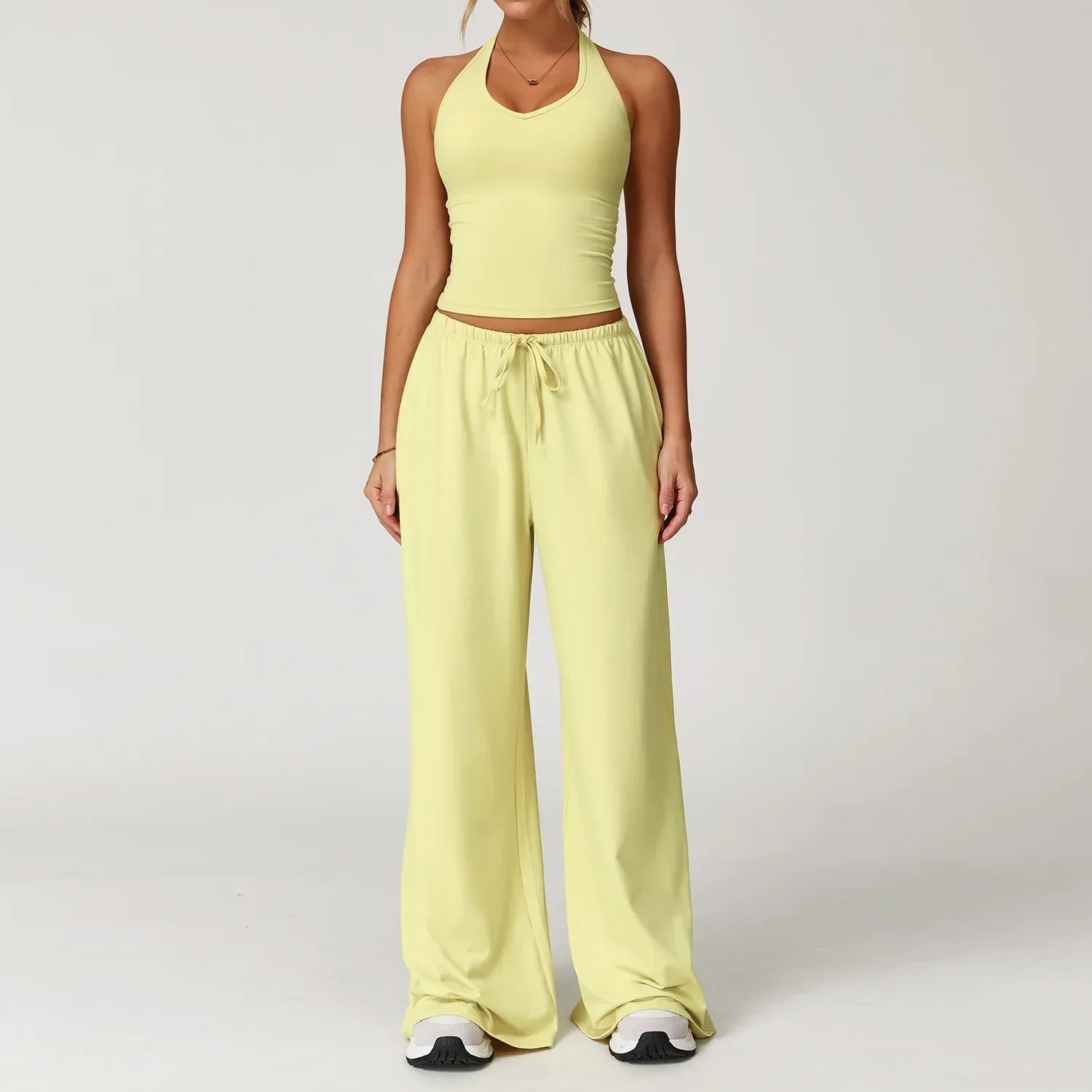 Women's Eleanor wide-leg loose fit winter pants, casual relaxed silhouette for everyday comfort