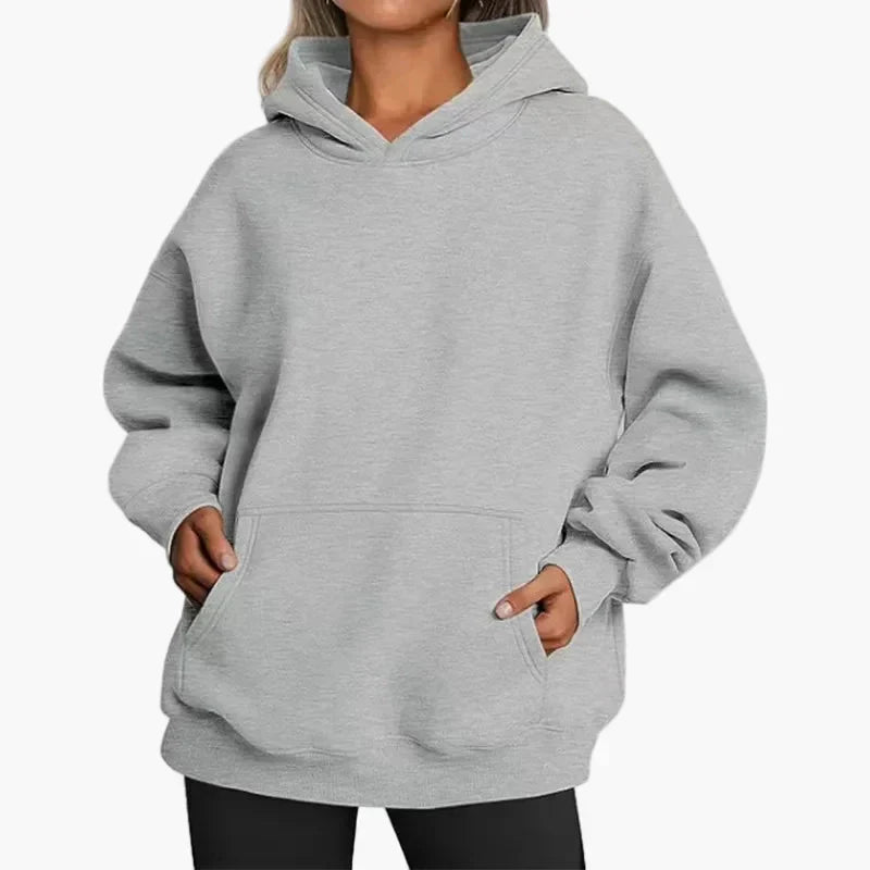 Women's oversized hoodie sweatshirt relaxed fit drawstring hood streetwear casual comfort