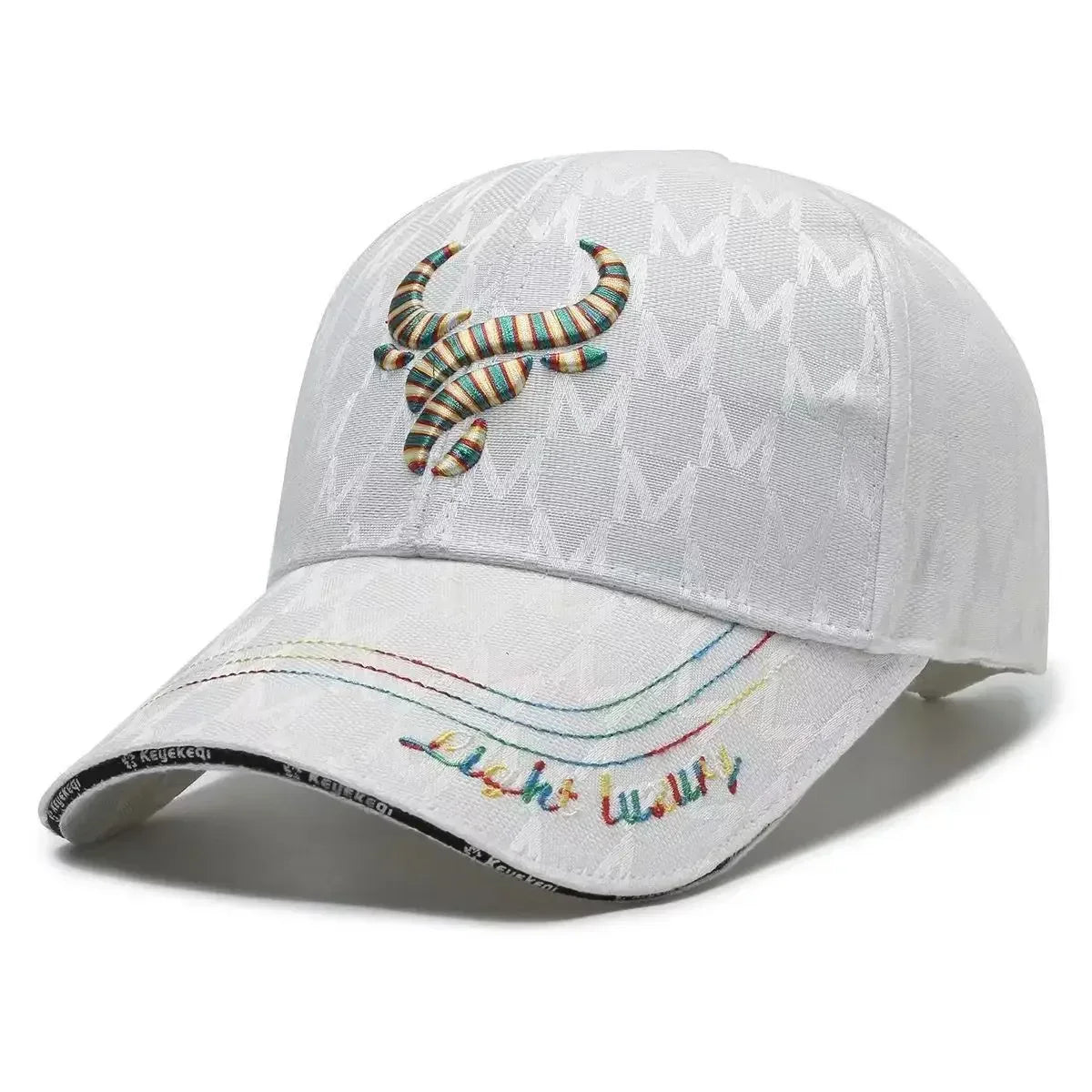 Taurus Trail Cap soft cotton blend adjustable strap embroidered ox head outdoor baseball hat