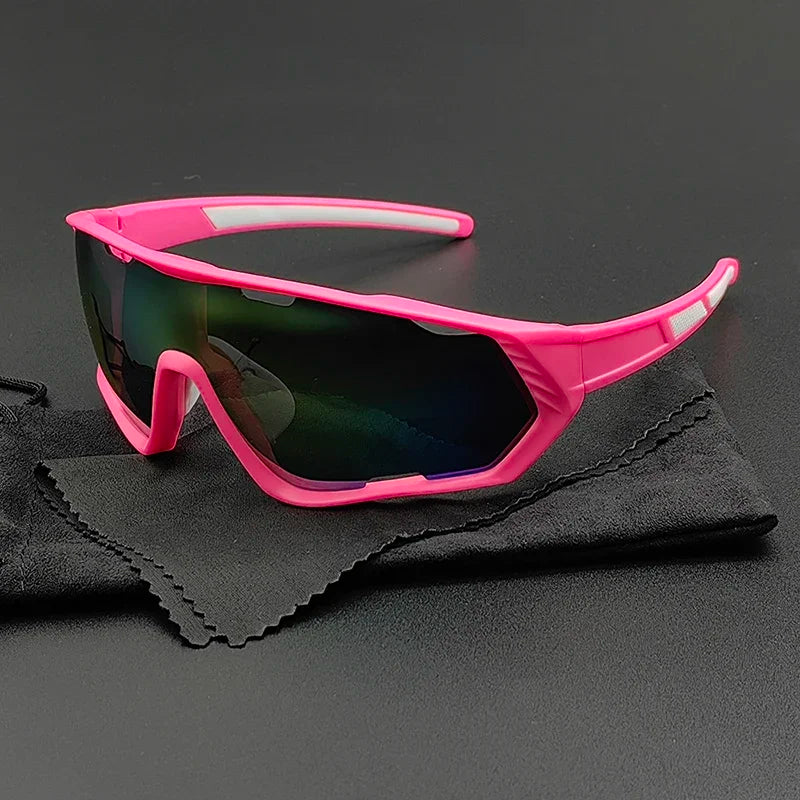 Peak View sport sunglasses polycarbonate lenses non-slip nose pad lightweight frame outdoor cycling