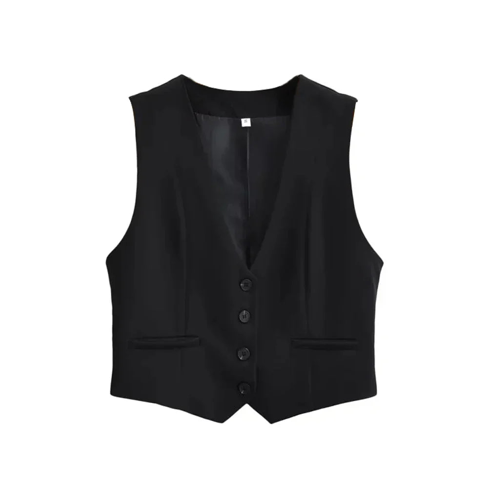 Modelo men's tailored vest in sleek cut, structured silhouette for polished modern layering