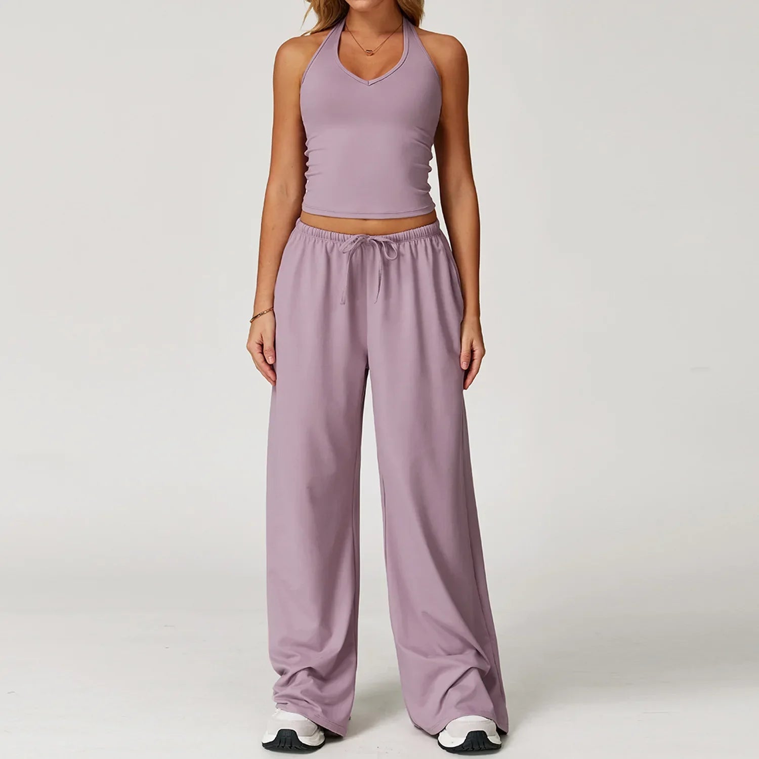 Women's wide leg loose fit pants casual winter style with relaxed silhouette for everyday comfort