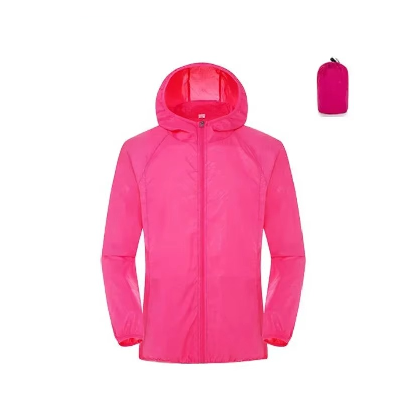 Lightweight waterproof windbreaker raincoat unisex hiking jacket breathable water-repellent outdoor shell