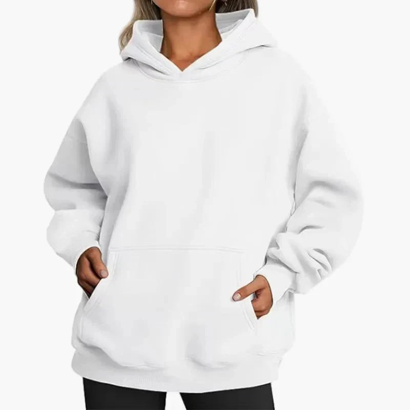 Women's oversized hoodie sweatshirt relaxed fit with drawstring hood for streetwear style