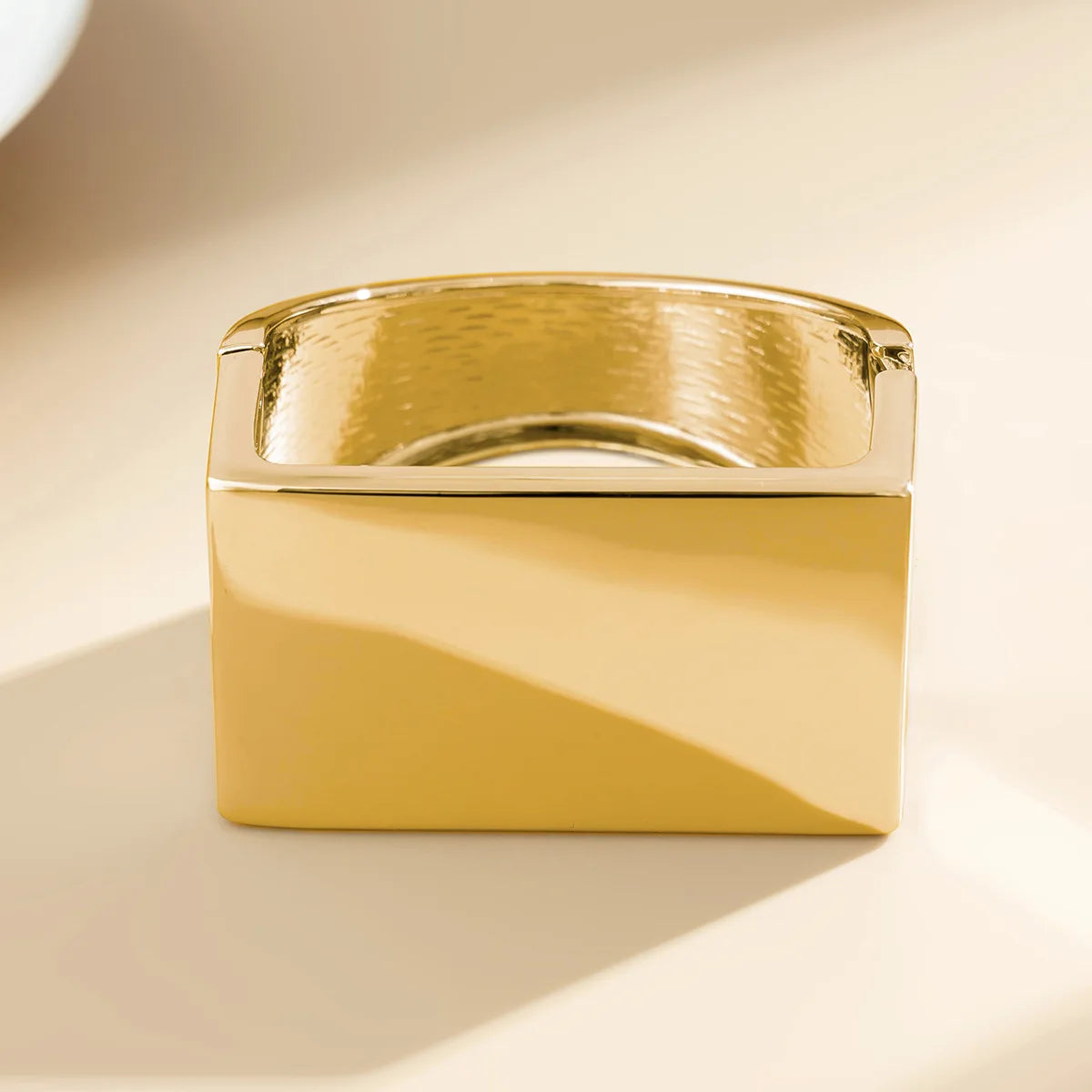 Athena geometric bangles polished high-shine unisex punk-inspired statement bracelet set bold finish