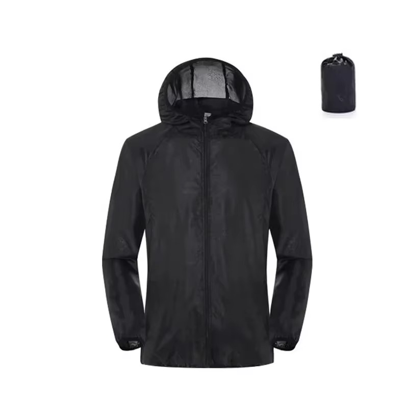 Lightweight waterproof windbreaker raincoat unisex hiking jacket breathable water-repellent outdoor shell