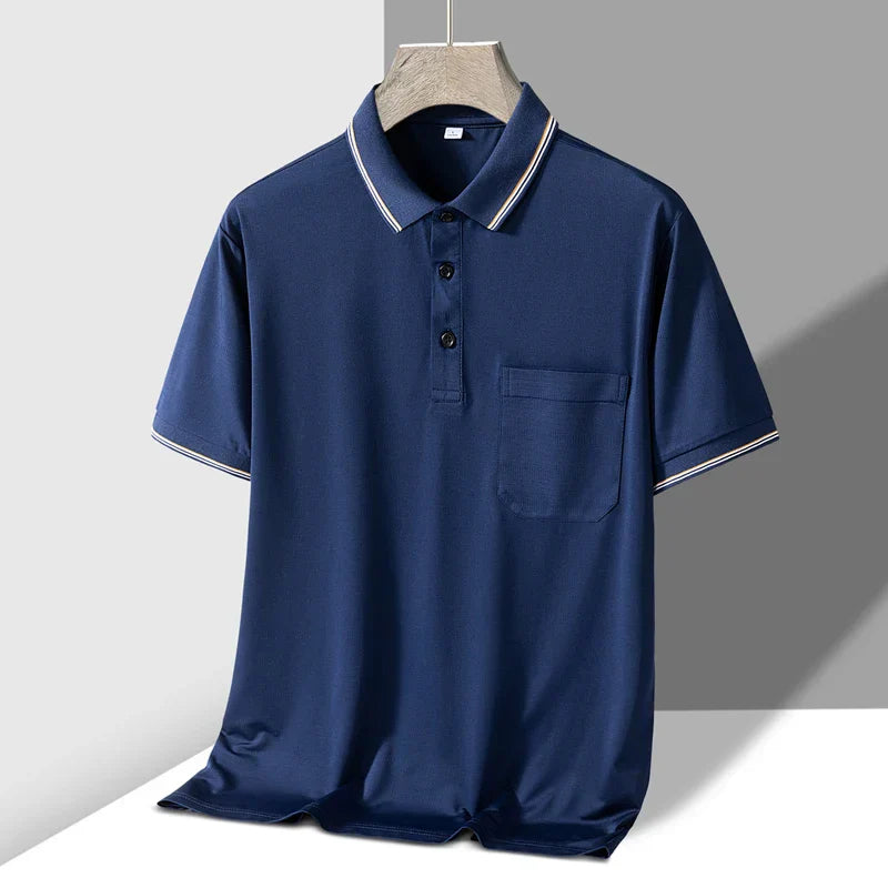 Colwood Tour Polo breathable textured knit golf shirt relaxed fit for warm-weather performance