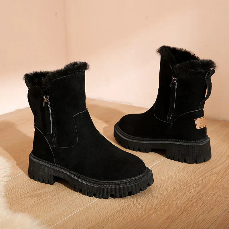 Women's Tanja insulated snow boots warm earth-tone stable sole winter footwear for outdoor cold weather
