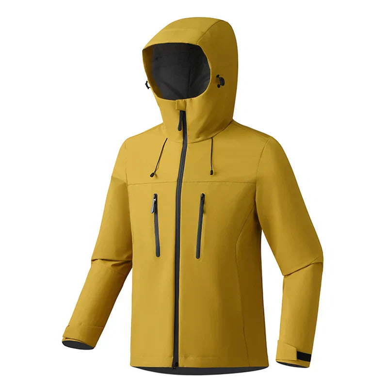 Women's minimal white ski jacket structured fit cold weather layering winter essential