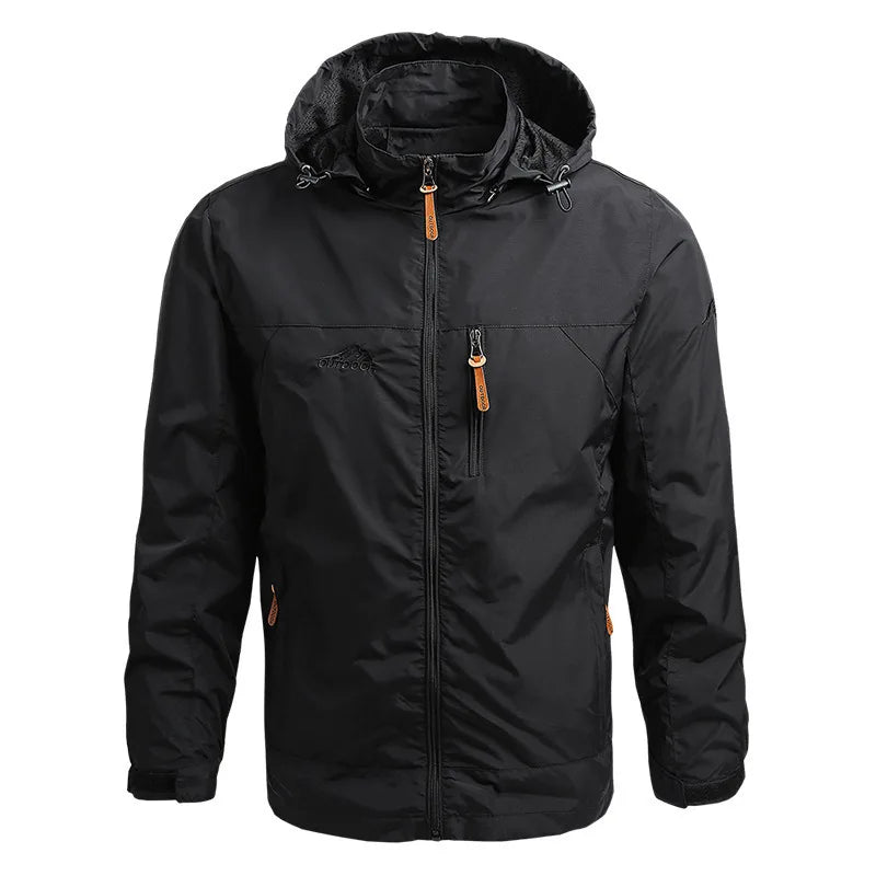 Lightweight insulated nylon jacket water-resistant packable outerwear for outdoor all-season adventures