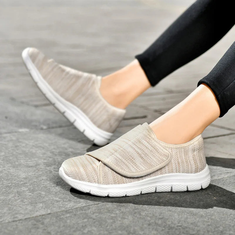 Unisex slip-on sneakers breathable mesh upper lightweight shock-absorbing sole casual everyday style