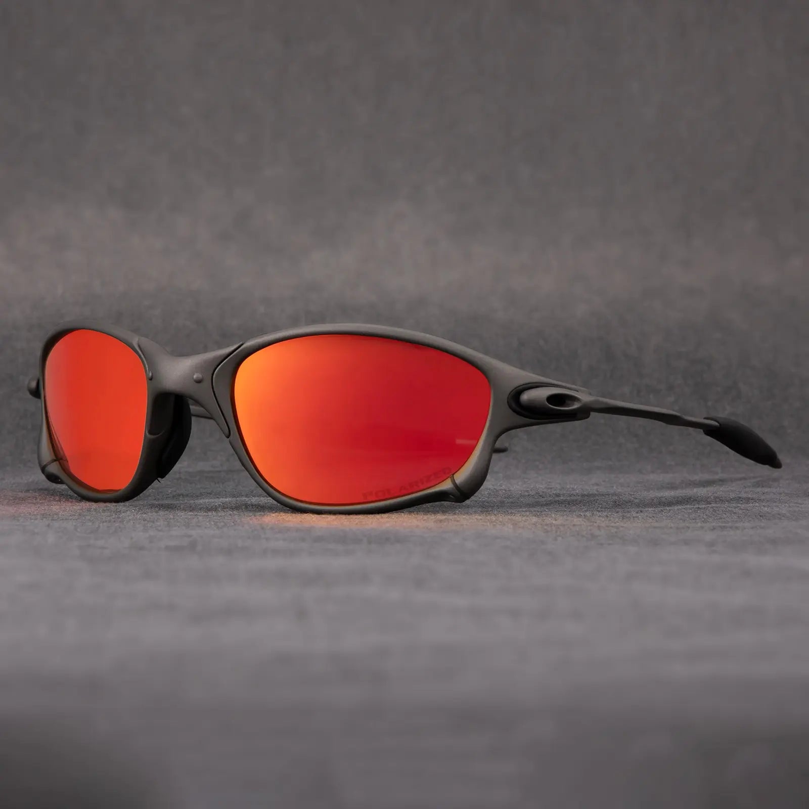 Men's polarized wraparound sports sunglasses with lightweight frame for outdoor adventures