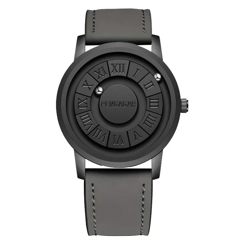 Phantom Geomagnetic Watch rotating dial minimal timepiece bold wrist accessory for trendsetters