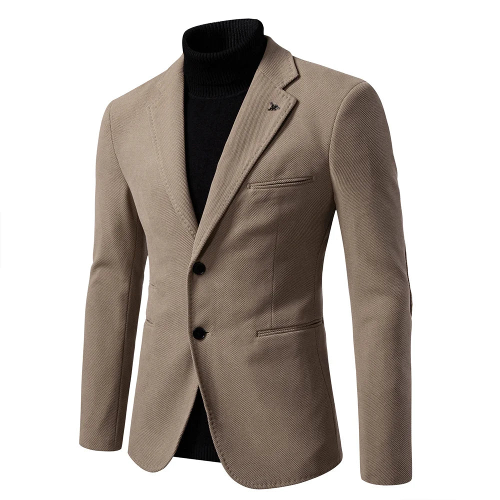 James slim fit single-breasted men's blazer tailored silhouette for business and casual wear