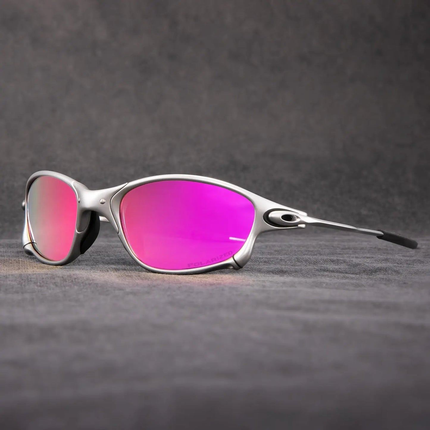 Spectre matte black polarized sunglasses UV400 glare-blocking lenses for active outdoor sport use