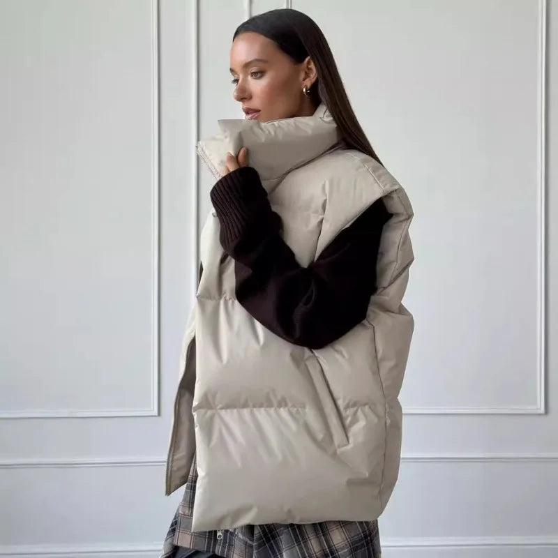 Women's Anna padded vest, sporty chic quilted design, versatile winter layer for active outdoor style