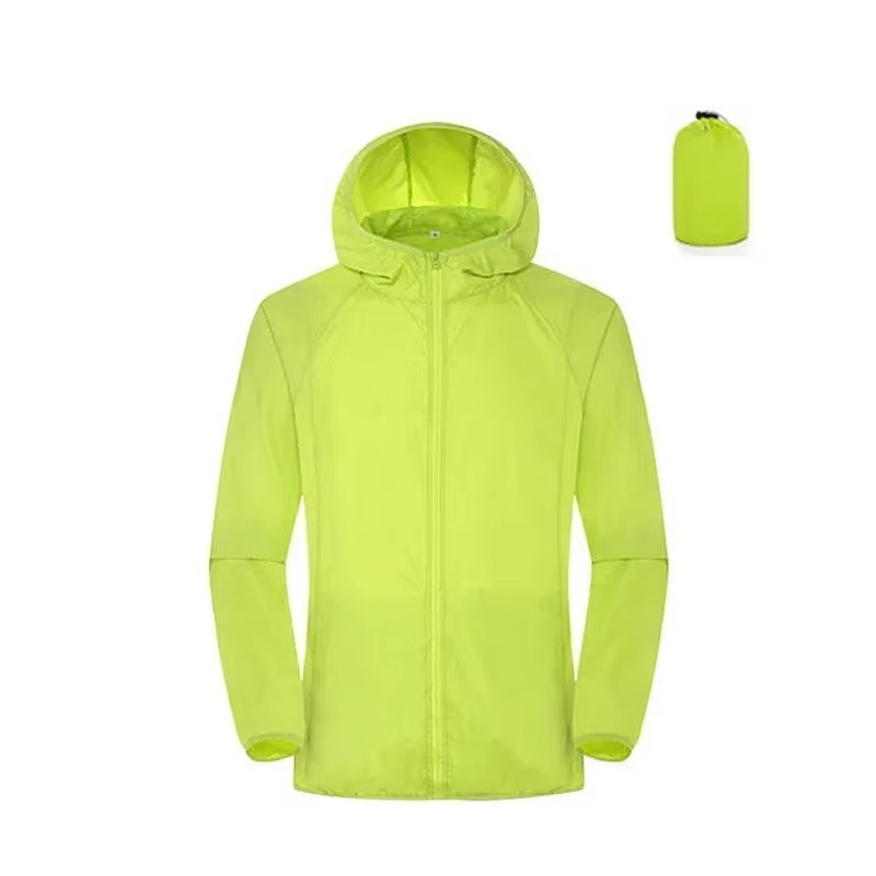 Lightweight waterproof windbreaker raincoat unisex hiking jacket breathable water-repellent outdoor shell