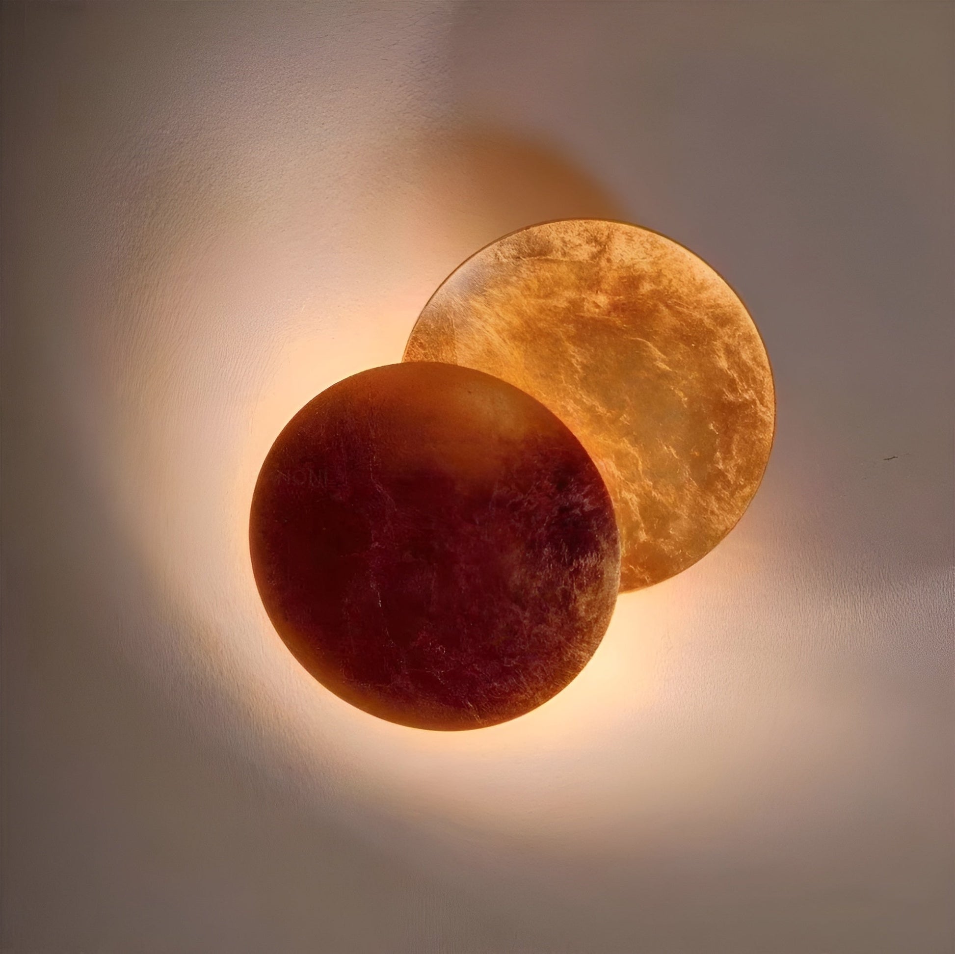 Solar Eclipse wall-mounted ambient lamp warm white celestial glow minimalist iron home decor accent