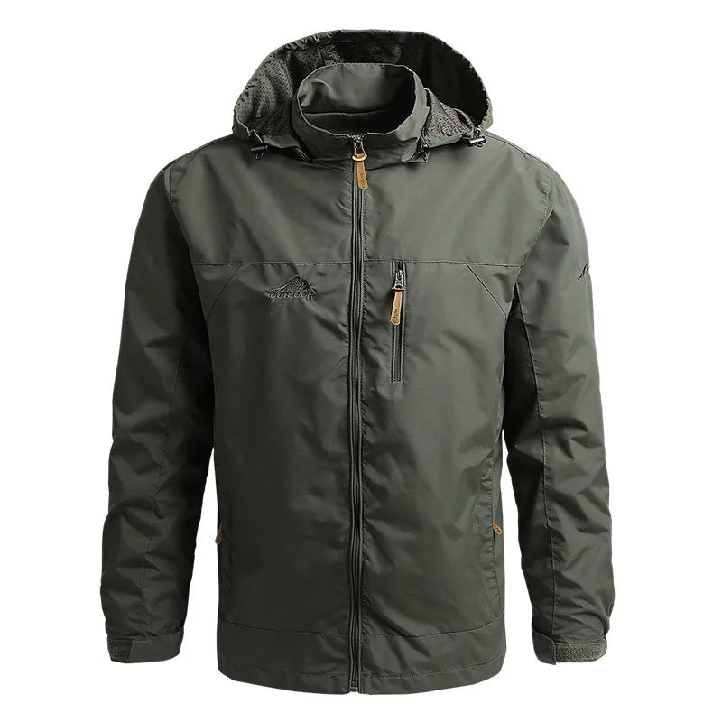 Lightweight insulated nylon jacket water-resistant packable outerwear for outdoor all-season adventures
