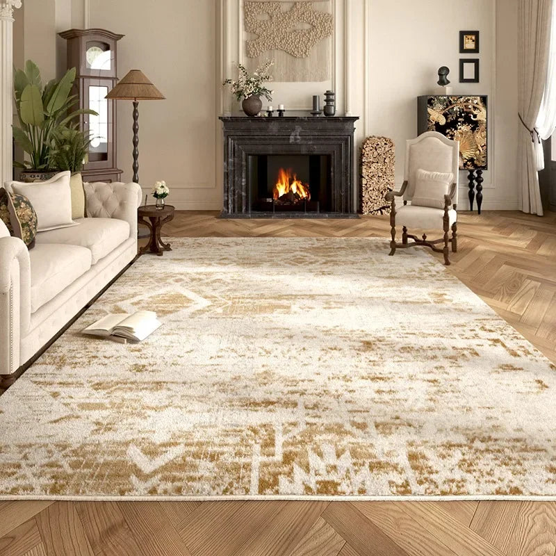Maillard oversized brown plush living room rug cloud-soft luxury comfort for home decor