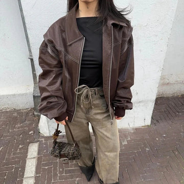 Unisex black premium leather jacket timeless silhouette durable elegant design for all occasions