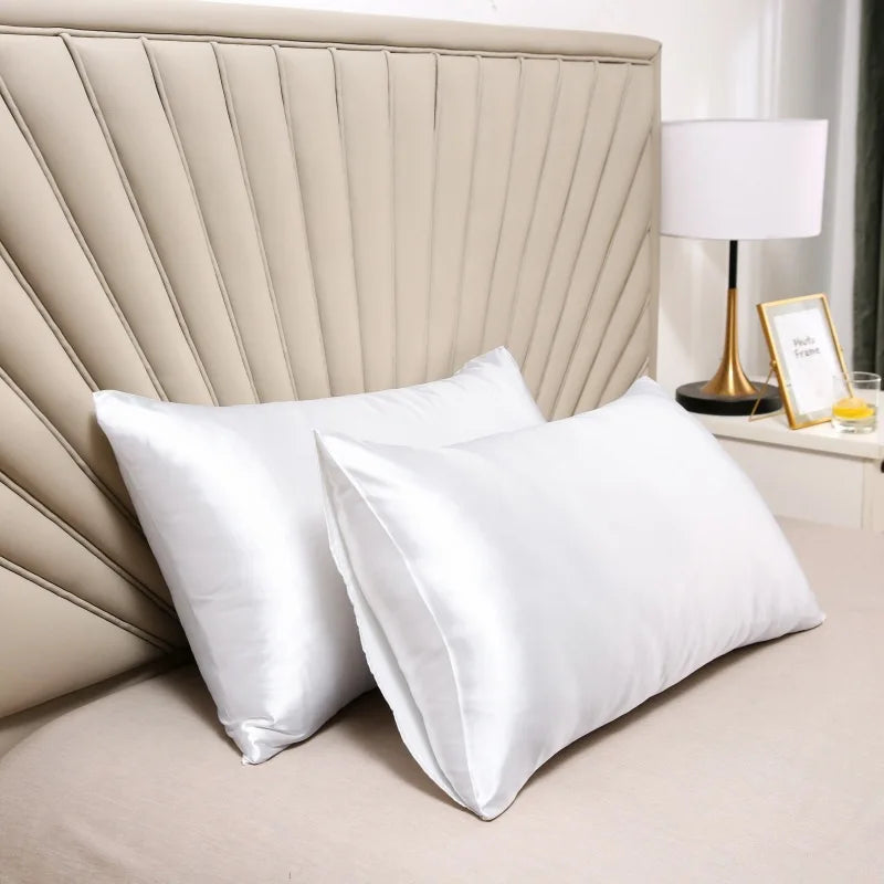 Ivory mulberry silk pillowcase 22 momme hypoallergenic cooling cover for sensitive skin hair care