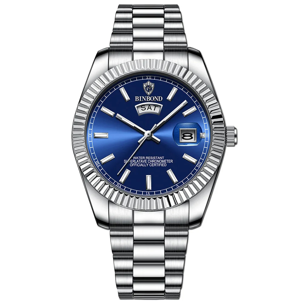 Stellar luxury wristwatch with autumn sparkle accents, sleek silhouette for casual and formal wear