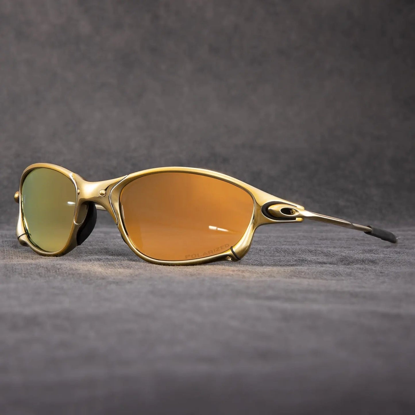 Matte black polarized sunglasses UV400 glare-blocking lenses sleek sport wrap fit outdoor style