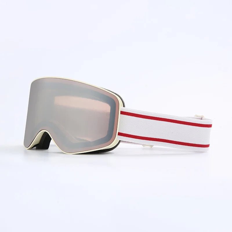 Aspen Shield ski goggles cylindrical lens anti-fog UV400 OTG fit for skiers snowboarders