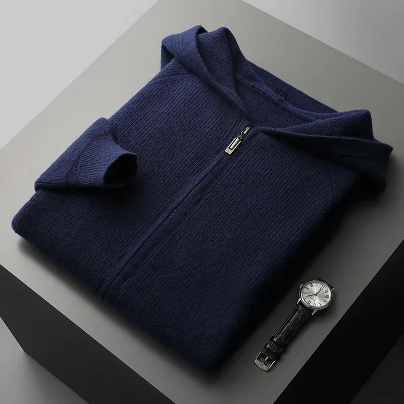 Men's Jordan premium cotton zip-up sweater tailored fit ribbed cuffs soft breathable everyday knit