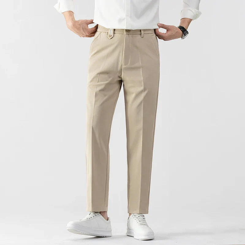 Bramhall slim-fit stretch pants for men, tailored professional cut with all-day flexible comfort